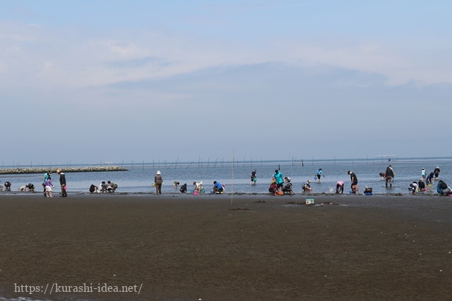 潮干狩りに富津海岸をおすすめする理由と近隣のランチと日帰り温泉は
