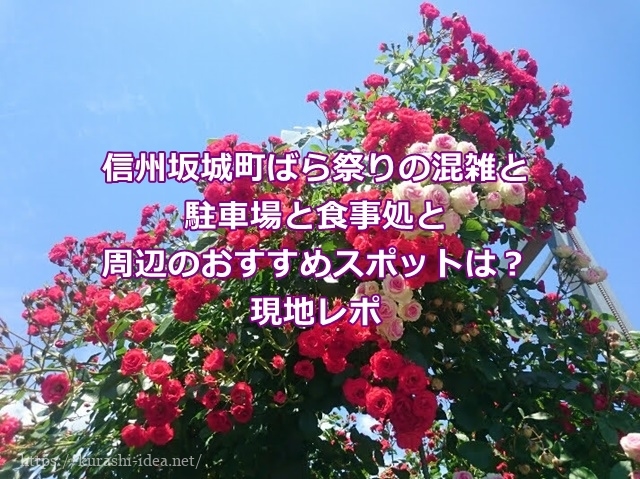 信州坂城町ばら祭りの混雑と駐車場と食事処と周辺のおすすめスポットは 現地レポ
